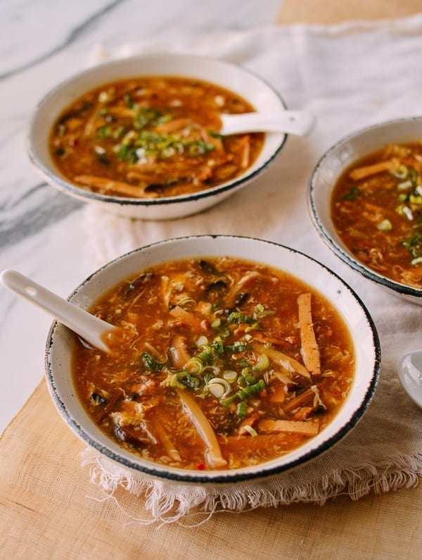 Serving Hot and Sour Soup, thewoksoflife.com