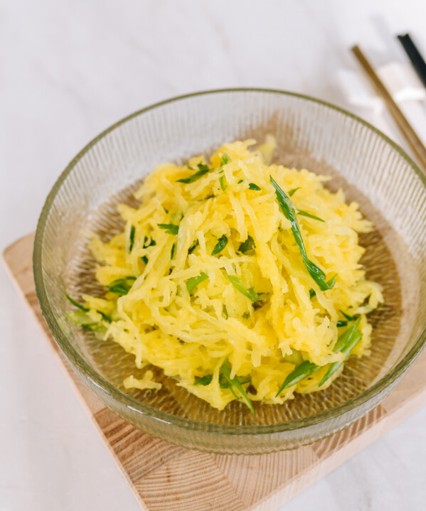 Spaghetti Squash Salad with Scallion Oil