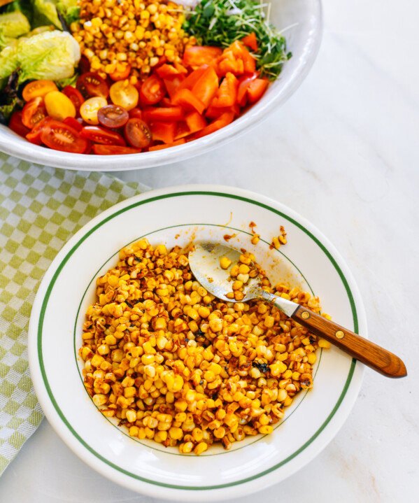 Fried Corn for salads or as a side dish