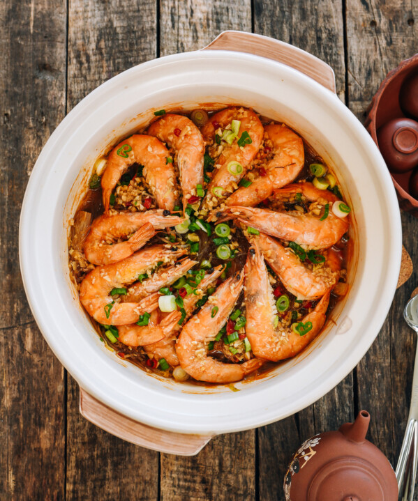 Chinese Shrimp Clay Pot