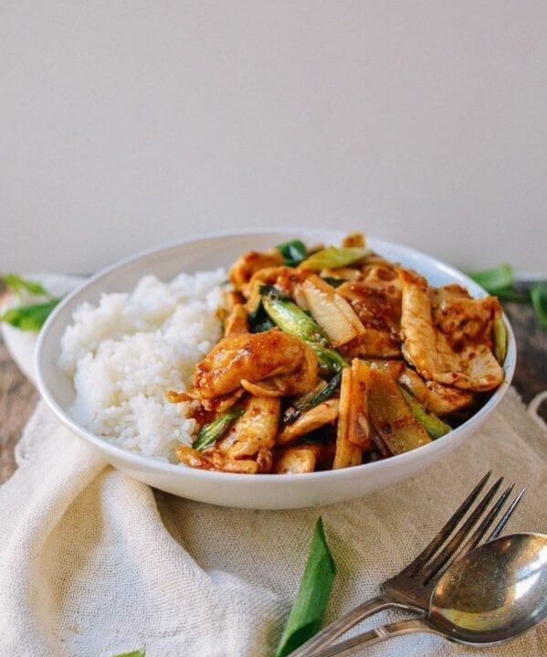 Spicy Chicken Stir-fry, by thewoksoflife.com