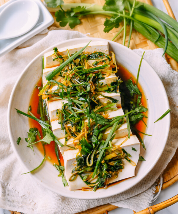 Cantonese-style steamed tofu