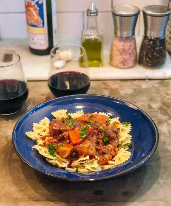 Winter Lamb Stew with Spicy Sausage, by thewoksoflife.com